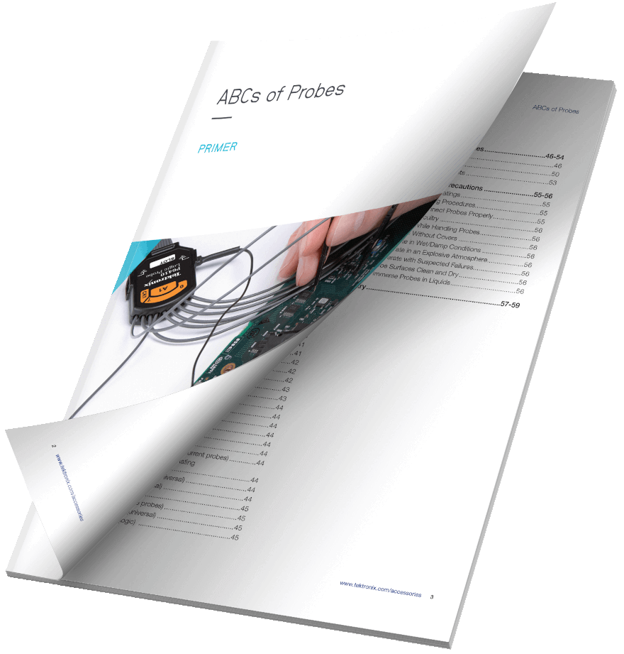 Tektronix: ABCs of Probes mockup