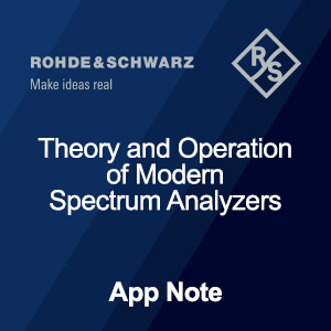 Spectrum Analyzer Fundamentals – Theory and Operation of Modern Spectrum Analyzers